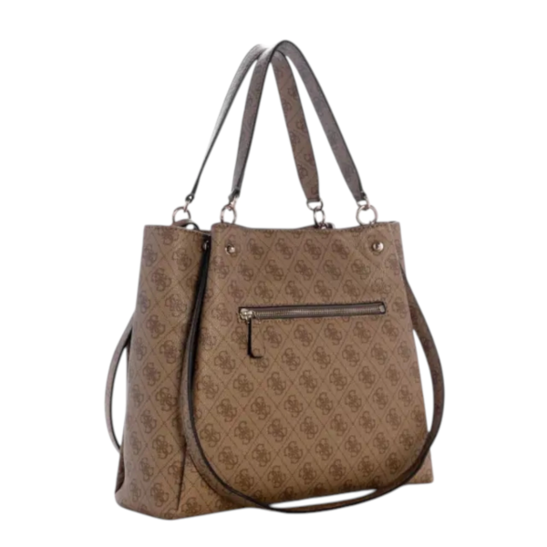 Guess - Γυναικεία Τσάντα Ώμου/Χειρός Lorella HWSG2484230-LAT Καφέ HWSG2484230-LAT
