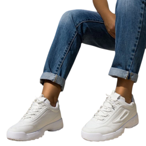 Luigi - Γυναικεία Sneakers με Ραφές 3840204 Λευκό 3840204