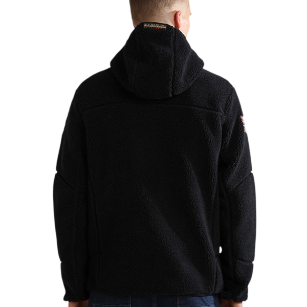 Napapijri - Ανδρική Ζακέτα Fleece Yupik FZ5 Regular Fit NP0A8AZU-941 Μαύρο NP0A8AZU941