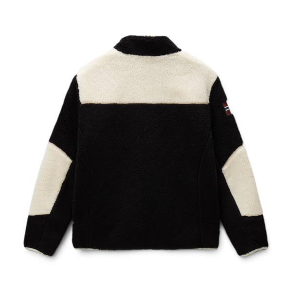 Napapijri - Ανδρική Ζακέτα Fleece Yupik FZ5 Regular Fit NP0A8AZU-MCB Μαύρο NP0A8AZUMCB