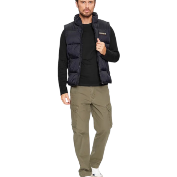 Napapijri - Ανδρική Μακρυμάνικη Μπλούζα Salis Jersey Long Sleeve NP0A4HN7-041 Μαύρο NP0A4HN7041