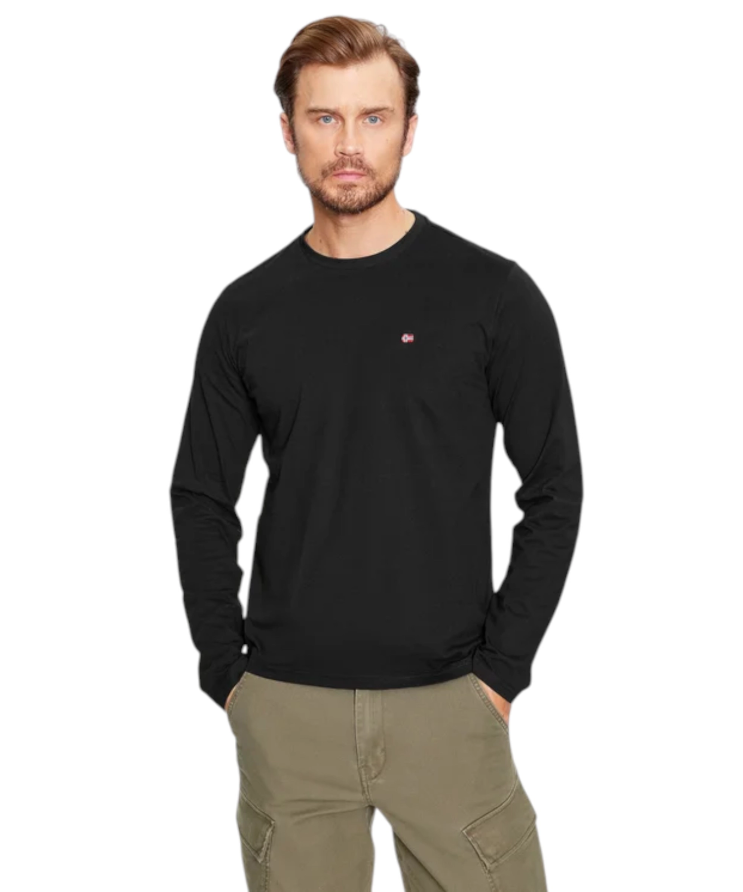 Napapijri - Ανδρική Μακρυμάνικη Μπλούζα Salis Jersey Long Sleeve NP0A4HN7-041 Μαύρο (5) Napapijri - Ανδρική Μακρυμάνικη Μπλούζα Salis Jersey Long Sleeve NP0A4HN7-041 Μαύρο NP0A4HN7041