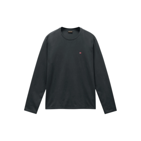 Napapijri - Ανδρική Μακρυμάνικη Μπλούζα Salis Jersey Long Sleeve NP0A4HN7-G1S Πράσινο NP0A4HN7G1S