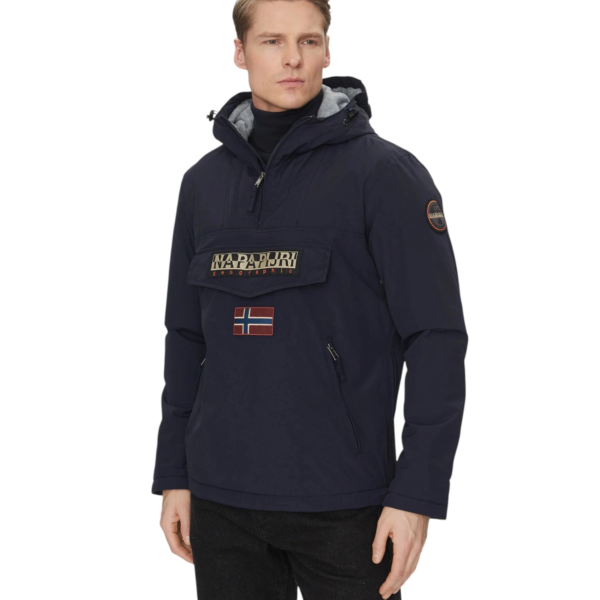 Napapijri - Ανδρικό Μπουφάν Χειμωνιάτικο Anorak Rainforest Pocket 2 Regular Fit NP0A4GMD-176 Μπλε