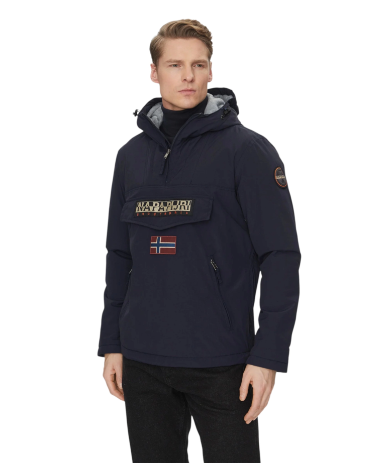 Napapijri - Ανδρικό Μπουφάν Χειμωνιάτικο Anorak Rainforest Pocket 2 Regular Fit NP0A4GMD-176 Μπλε