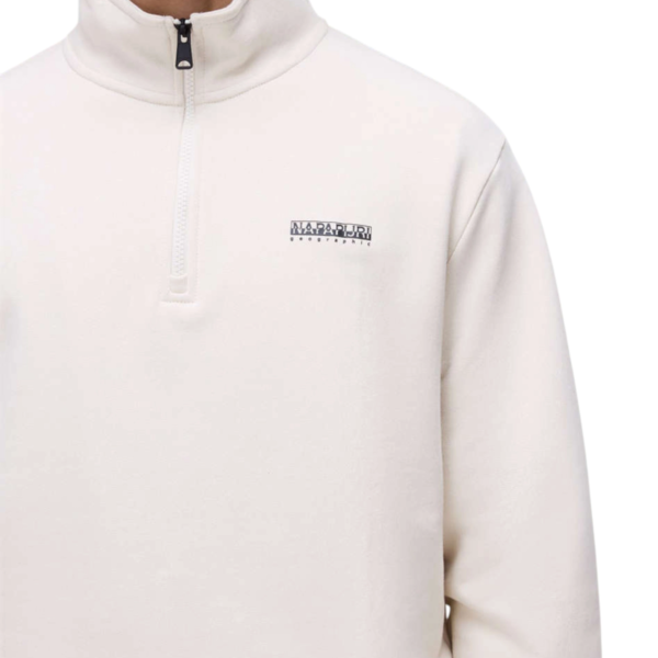 Napapijri - Ανδρικό Φούτερ Με Κουκούλα B Small Box Relaxed Fit NP0A88TO-N1J Εκρού NP0A88TON1J