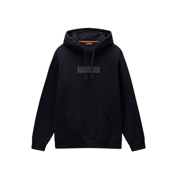 Napapijri - Ανδρικό Φούτερ Με Κουκούλα B-Box Logo NP0A8BLT-941 Μαύρο NP0A8BLT941