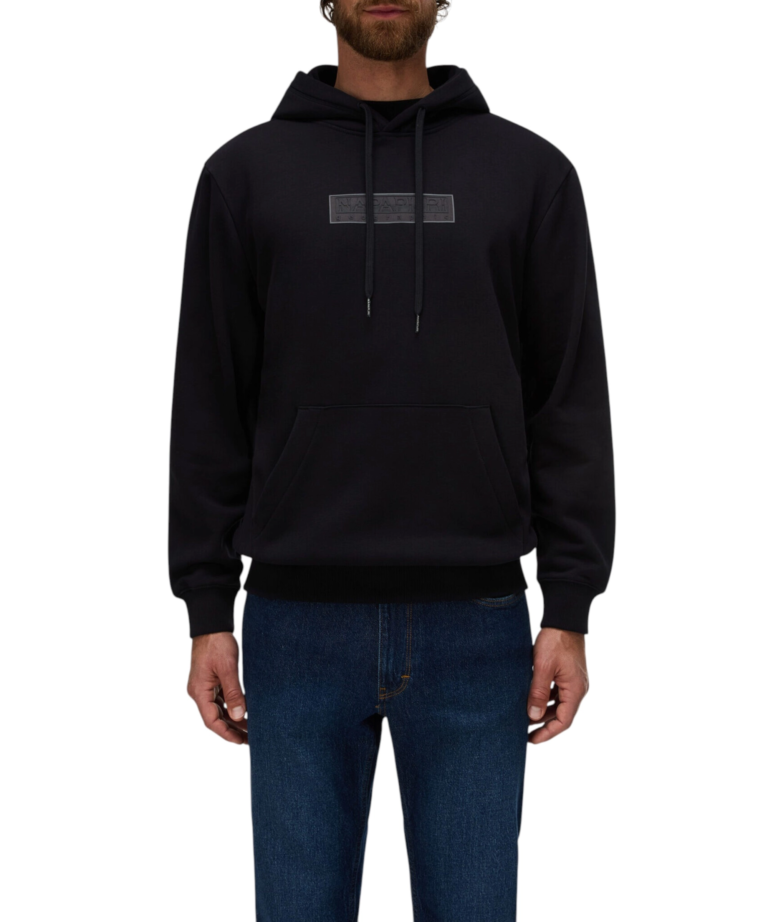 Napapijri - Ανδρικό Φούτερ Με Κουκούλα B-Box Logo NP0A8BLT-941 Μαύρο