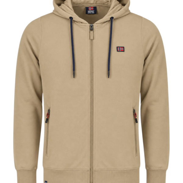 Norway Nautical School - Ανδρική Ζακέτα Φούτερ 852742-BEIGE Μπεζ 852742-BEIGE