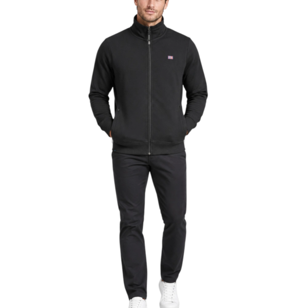 Norway Nautical School - Ανδρική Ζακέτα Φούτερ 862743-BLACK Μαύρο
