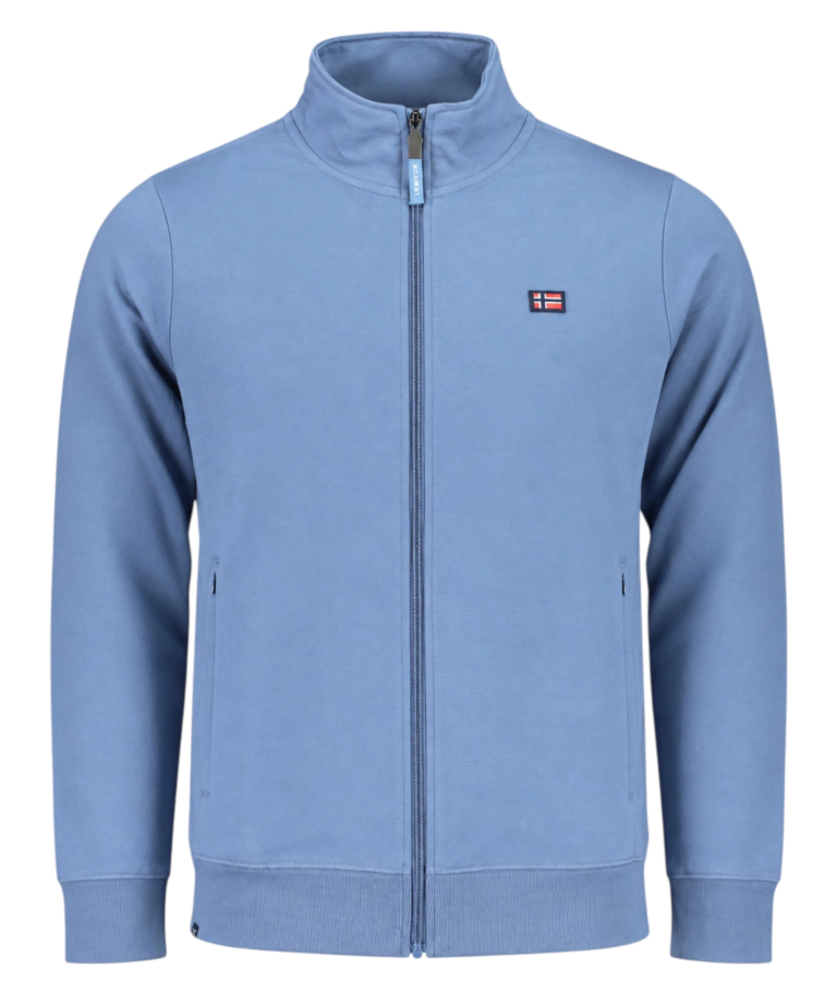 Norway Nautical School - Ανδρική Ζακέτα Φούτερ 862743-DENIM Μπλε