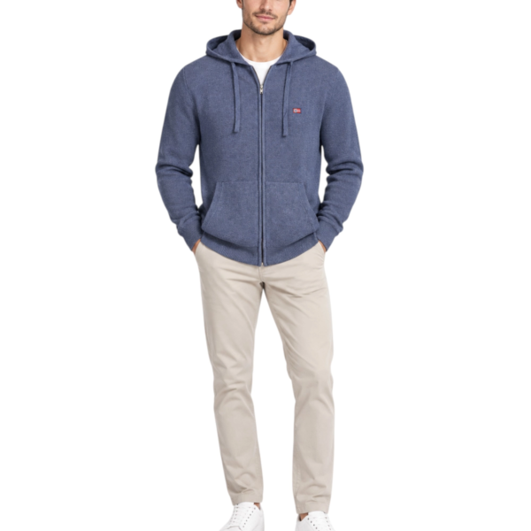 Norway Nautical School - Ανδρική Πλεκτή Ζακέτα 843105-DENIMBLUE Μπλε 843105-DENIMBLUE