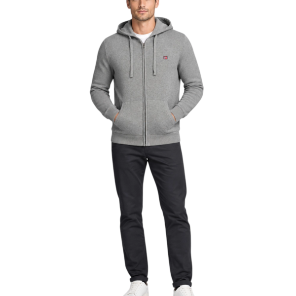 Norway Nautical School - Ανδρική Πλεκτή Ζακέτα 843105-GREY Γκρι 843105-GREY