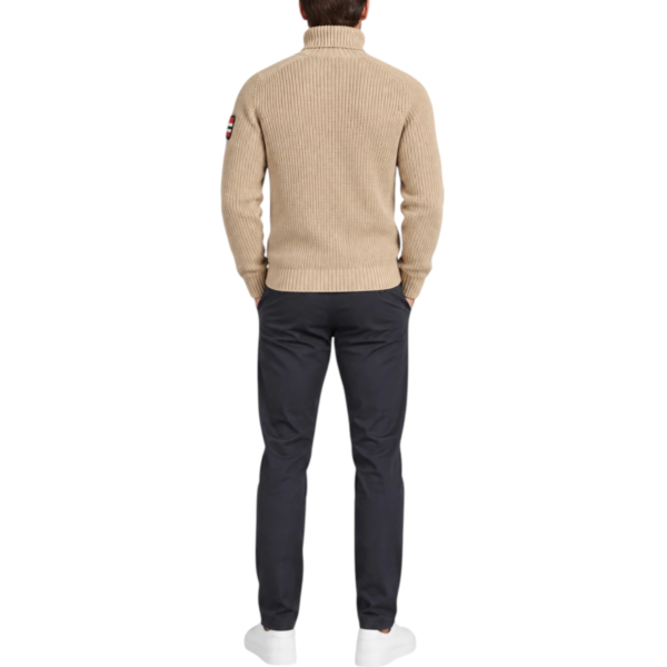 Norway Nautical School - Ανδρική Πλεκτή Ζιβάγκο Μπλούζα 853112-KHAKI Μπεζ 853112-KHAKI