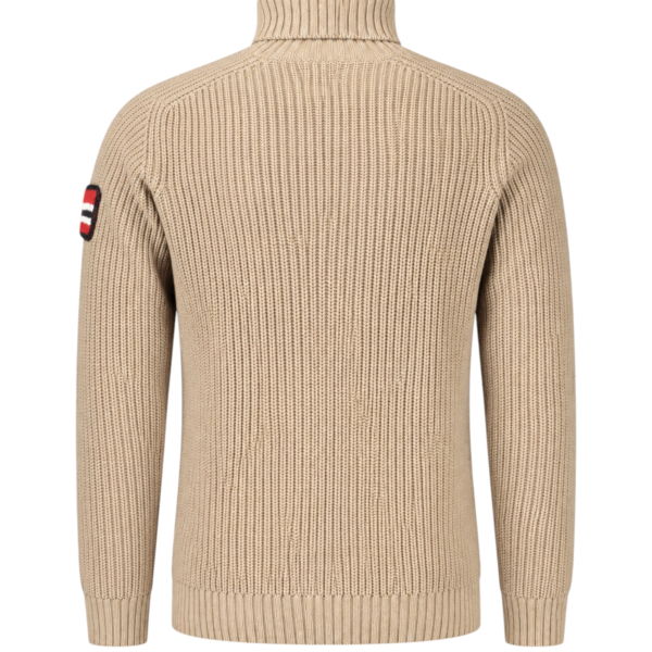 Norway Nautical School - Ανδρική Πλεκτή Ζιβάγκο Μπλούζα 853112-KHAKI Μπεζ 853112-KHAKI