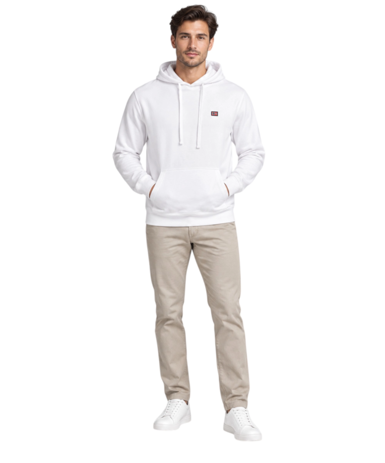 Norway Nautical School - Ανδρική Φούτερ Μπλούζα 852741-WHITE Λευκό