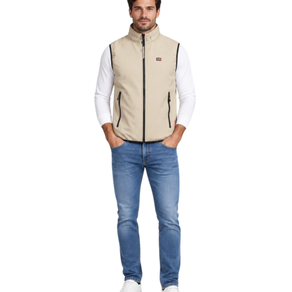 Norway Nautical School - Ανδρικό Αμάνικο Μπουφάν 849140-KHAKI Μπεζ