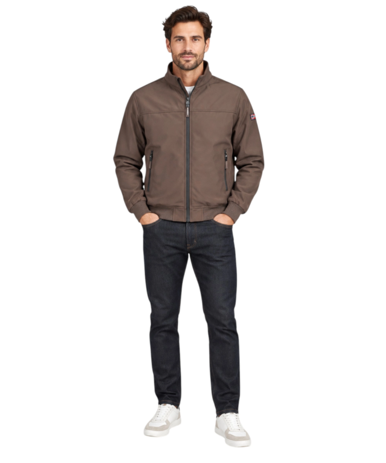 Norway Nautical School - Ανδρικό Μπουφάν Soft Shell 849139-MORO Καφέ