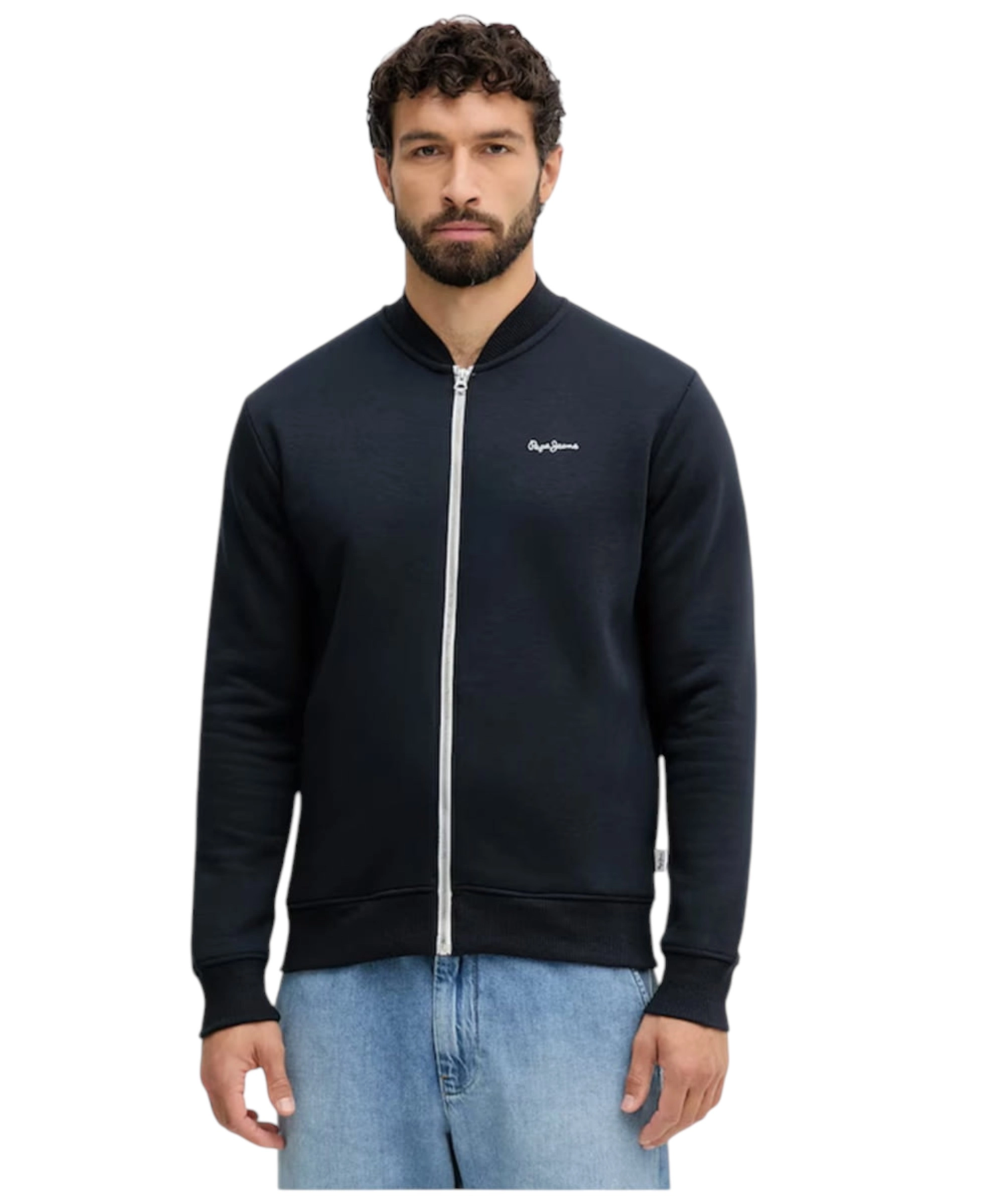 Pepe Jeans - Ανδρική Ζακέτα Φούτερ Macbeth Plain Bomber PM5800010-594 Μπλε (1) Pepe Jeans - Ανδρική Ζακέτα Φούτερ Macbeth Plain Bomber PM5800010-594 Μπλε PM5800010-594