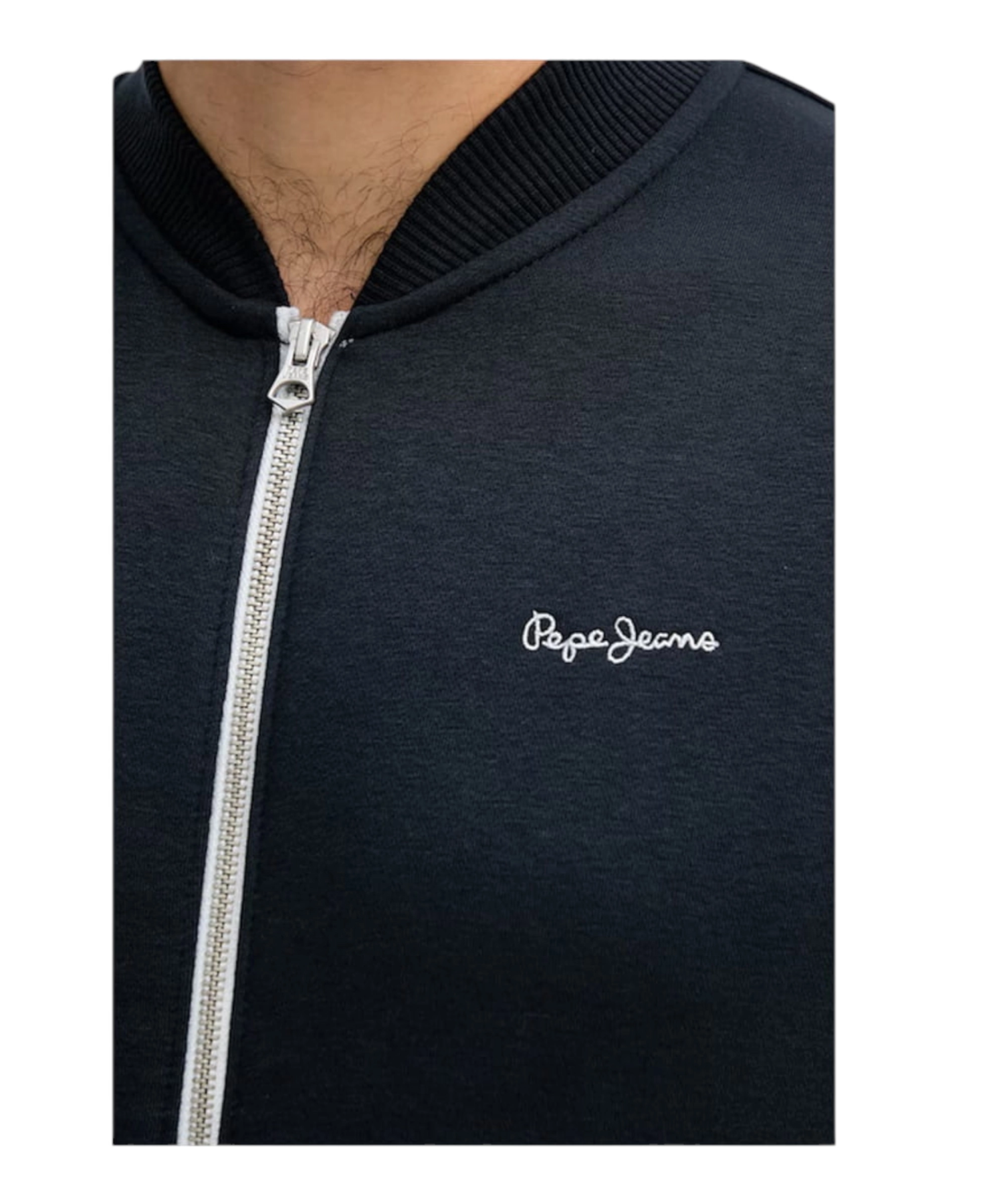 Pepe Jeans – Ανδρική Ζακέτα Φούτερ Macbeth Plain Bomber PM5800010-594 Μπλε (4) Pepe Jeans - Ανδρική Ζακέτα Φούτερ Macbeth Plain Bomber PM5800010-594 Μπλε PM5800010-594