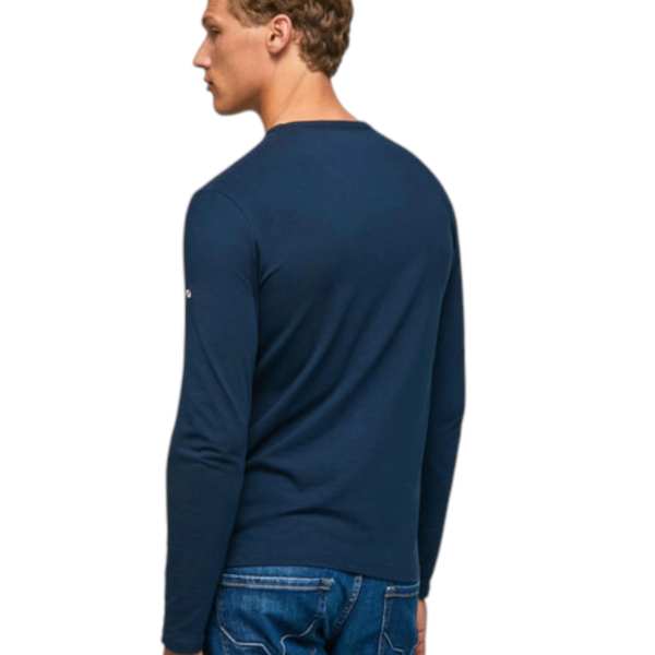 Pepe Jeans - Ανδρική Μπλούζα Original Basic 2 PM508211-595 Μπλε PM508211-595