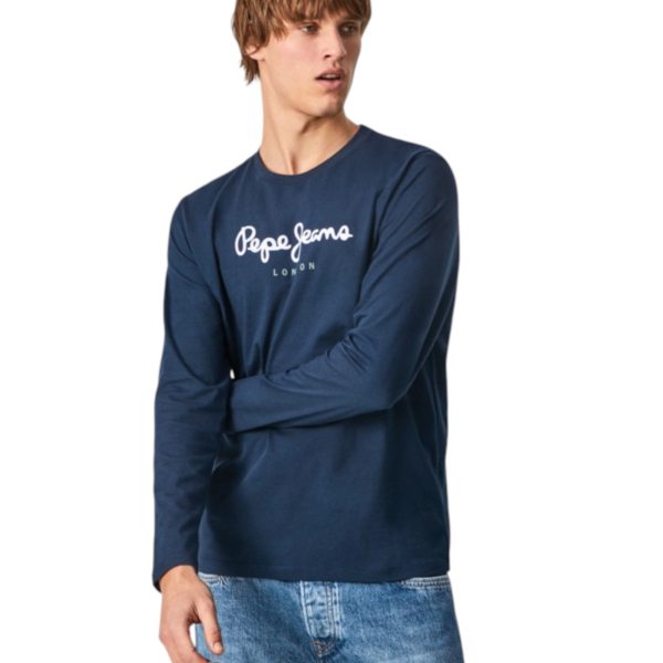 Pepe Jeans - Ανδρική Μπλούζα Μακρυμάνικη Eggo PM508209-595 Μπλε PM508209-595