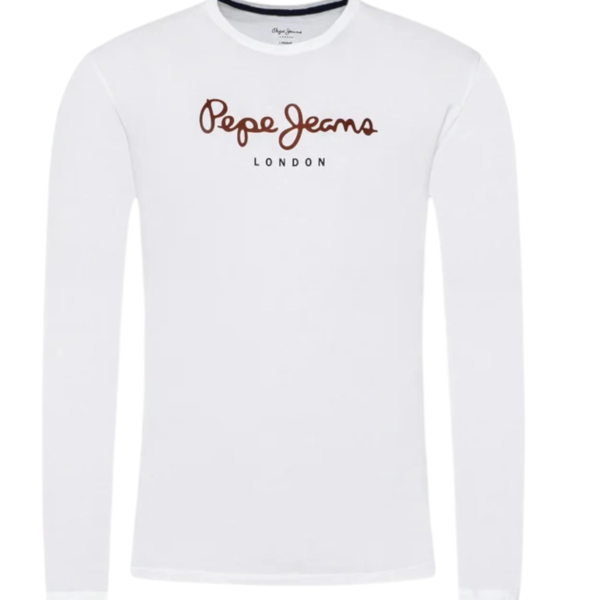 Pepe Jeans - Ανδρική Μπλούζα Μακρυμάνικη Eggo PM508209-800 Λευκό PM508209-800