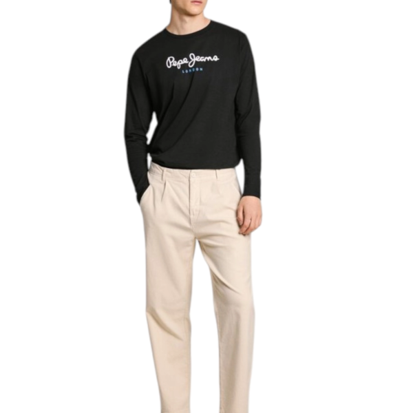 Pepe Jeans - Ανδρική Μπλούζα Μακρυμάνικη Eggo PM508209-999 Μαύρο PM508209-999