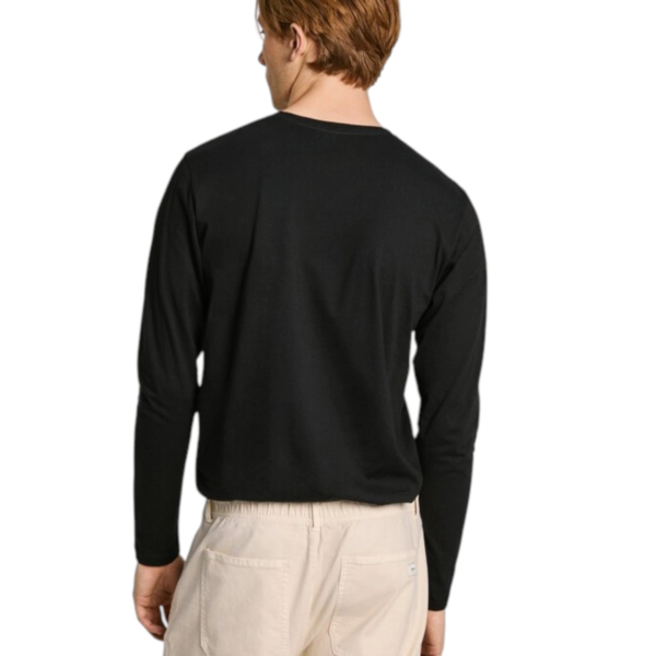 Pepe Jeans - Ανδρική Μπλούζα Μακρυμάνικη Eggo PM508209-999 Μαύρο PM508209-999