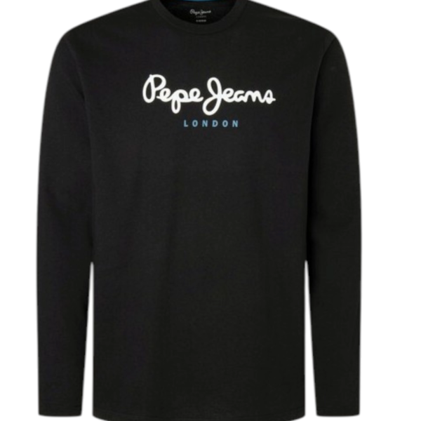Pepe Jeans - Ανδρική Μπλούζα Μακρυμάνικη Eggo PM508209-999 Μαύρο PM508209-999