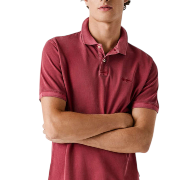 Pepe Jeans - Ανδρικό T-shirt Polo New Oliver Gd PM542099-287 Κόκκινο Σκούρο PM542099-287