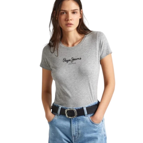 Pepe Jeans - Γυναικείο T-shirt New Virginia Ssn PL505202-933 Γκρι PL505202-933