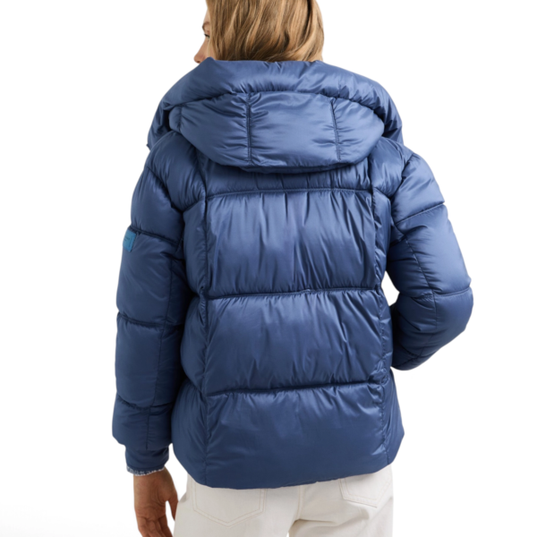 Pepe Jeans - Γυναικείο Αδιάβροχο Κοντό Puffer Μπουφάν Essentials Lauren PL4024541-563 Γαλάζιο PL4024541-563
