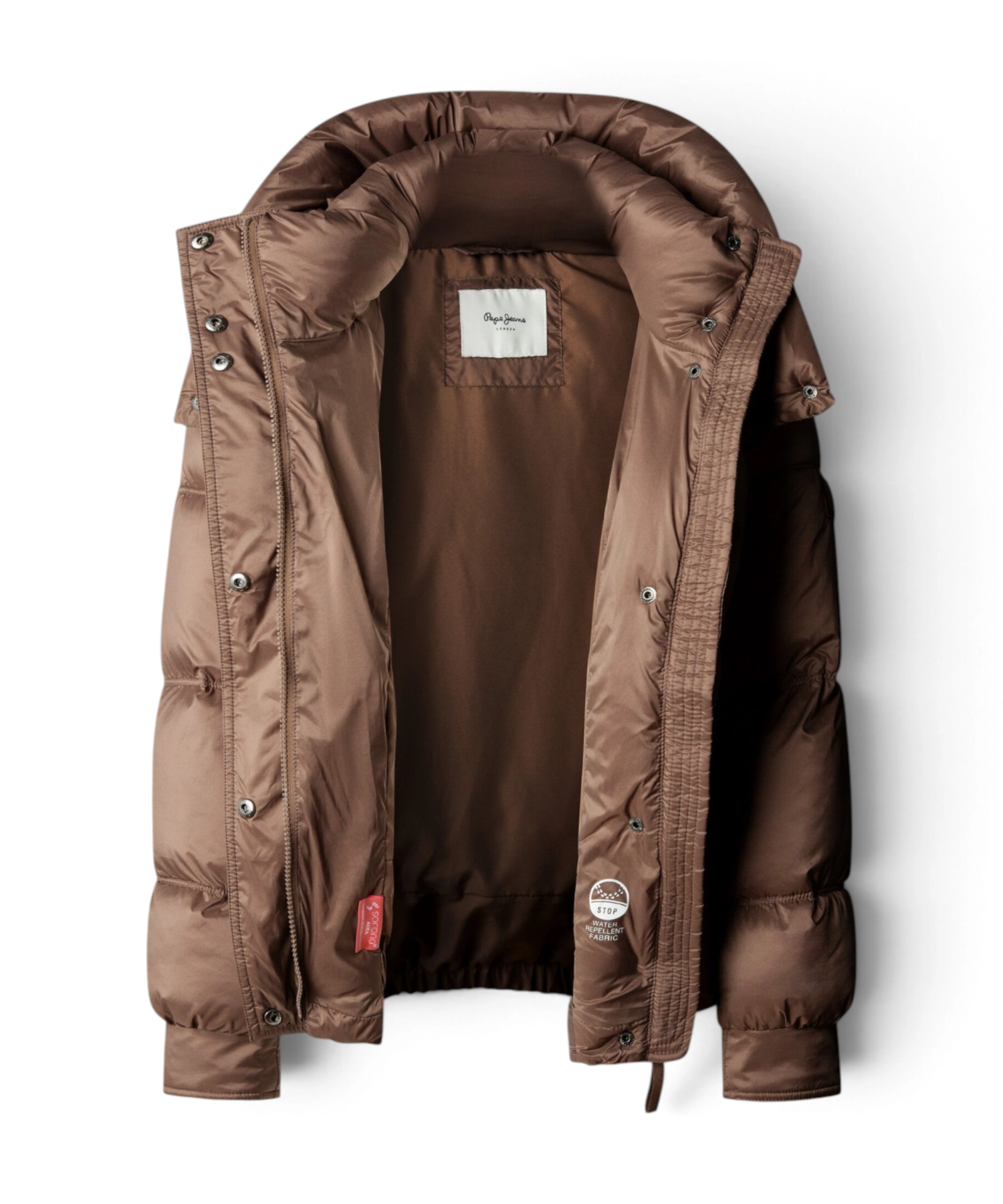 Pepe Jeans – Γυναικείο Αδιάβροχο Κοντό Puffer Μπουφάν Essentials Lauren PL4024541-875 Καφέ (5) Pepe Jeans - Γυναικείο Αδιάβροχο Κοντό Puffer Μπουφάν Essentials Lauren PL4024541-875 Καφέ PL4024541-875