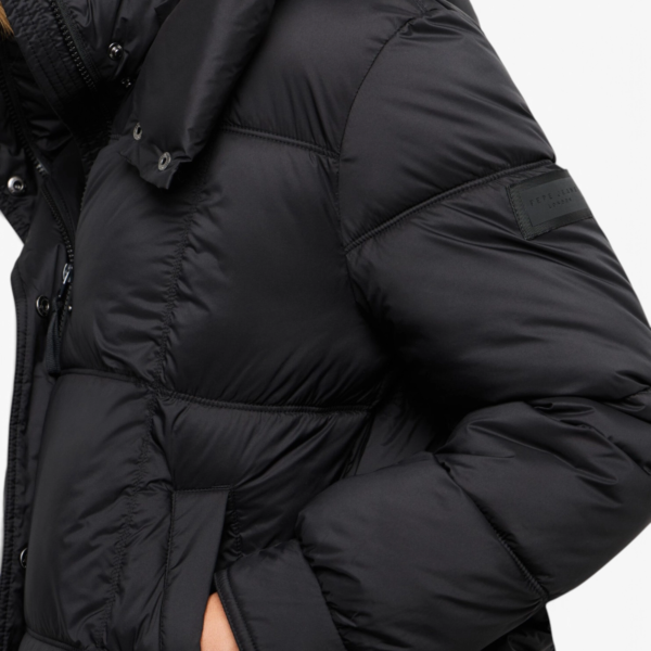 Pepe Jeans - Γυναικείο Αδιάβροχο Κοντό Puffer Μπουφάν Essentials Lauren PL4024541-999 Μαύρο PL4024541-999