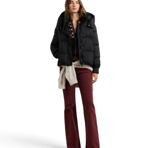 Pepe Jeans - Γυναικείο Αδιάβροχο Κοντό Puffer Μπουφάν Essentials Lauren PL4024541-999 Μαύρο PL4024541-999