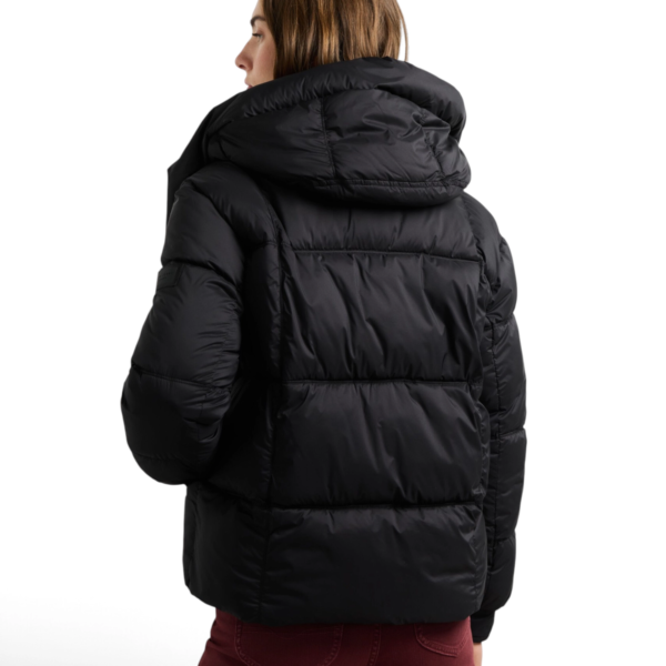 Pepe Jeans - Γυναικείο Αδιάβροχο Κοντό Puffer Μπουφάν Essentials Lauren PL4024541-999 Μαύρο PL4024541-999