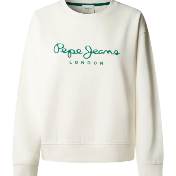 Pepe Jeans - Γυναικείο Φούτερ Crew Neck Logo PL5800002-803 Off-White PL5800002-803