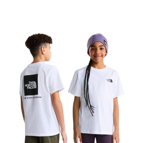 The North Face - Παιδική Κοντομάνικη Μπλούζα T-shirt Evolution Box Nse SS NF0A8CVA-FN4 Λευκό
