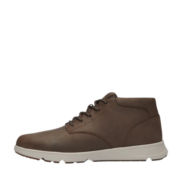 Timberland - Ανδρικά Δερμάτινα Μποτάκια Parker Street Mid Lace Up TB0A6C7T-W01 Καφέ TB0A6C7TW01