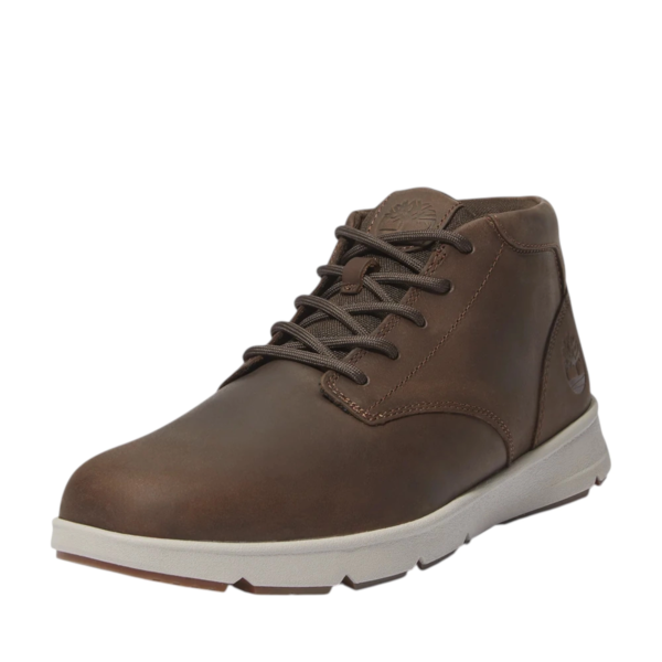 Timberland - Ανδρικά Δερμάτινα Μποτάκια Parker Street Mid Lace Up TB0A6C7T-W01 Καφέ TB0A6C7TW01