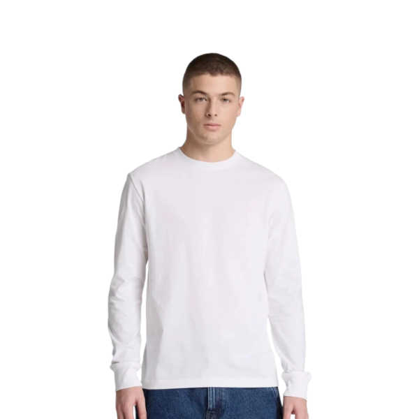 Timberland - Ανδρική Μακρυμάνικη Μπλούζα Slim Fit Dunstan River Tree Embroidered TBC0YHBT-100 Λευκό TBC0YHBT100