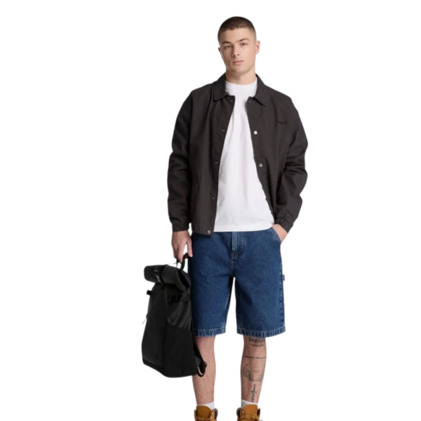 Timberland - Ανδρική Μακρυμάνικη Μπλούζα Slim Fit Dunstan River Tree Embroidered TBC0YHBT-100 Λευκό TBC0YHBT100