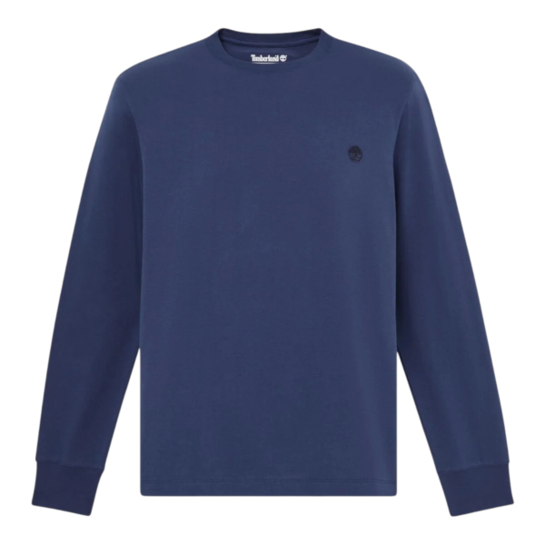 Timberland - Ανδρική Μακρυμάνικη Μπλούζα Slim Fit Dunstan River Tree Embroidered TBC0YHBT-AIH Μπλε