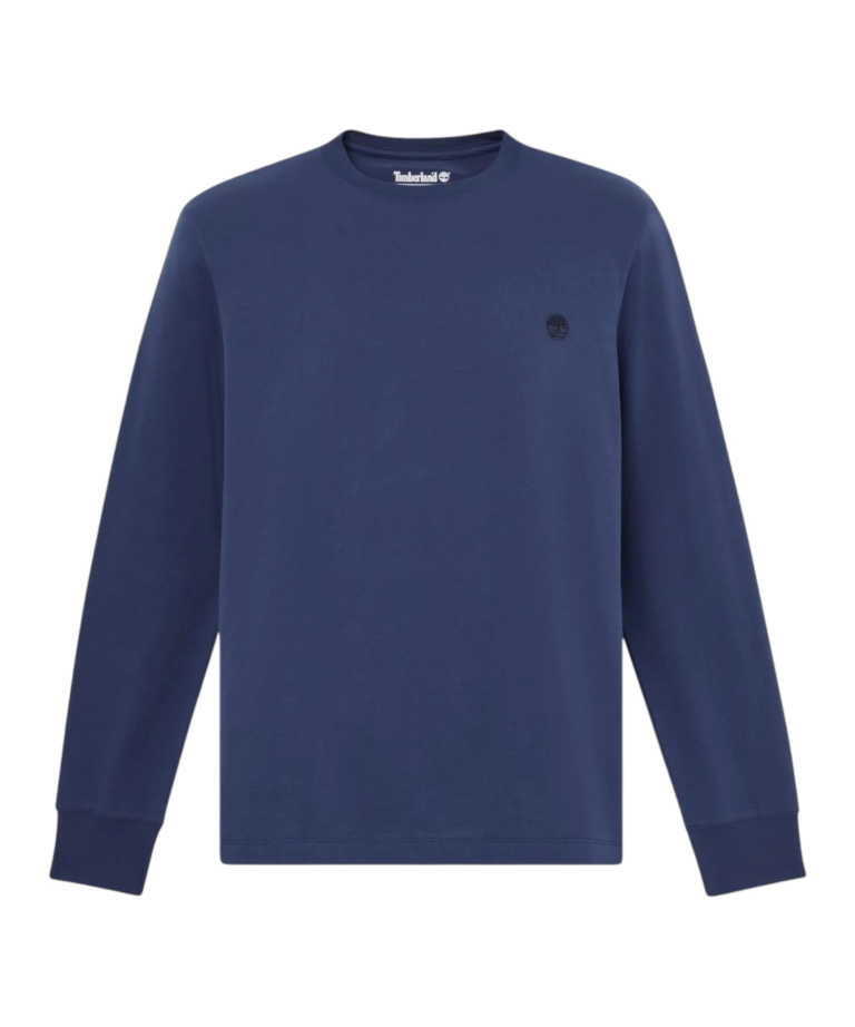 Timberland - Ανδρική Μακρυμάνικη Μπλούζα Slim Fit Dunstan River Tree Embroidered TBC0YHBT-AIH Μπλε