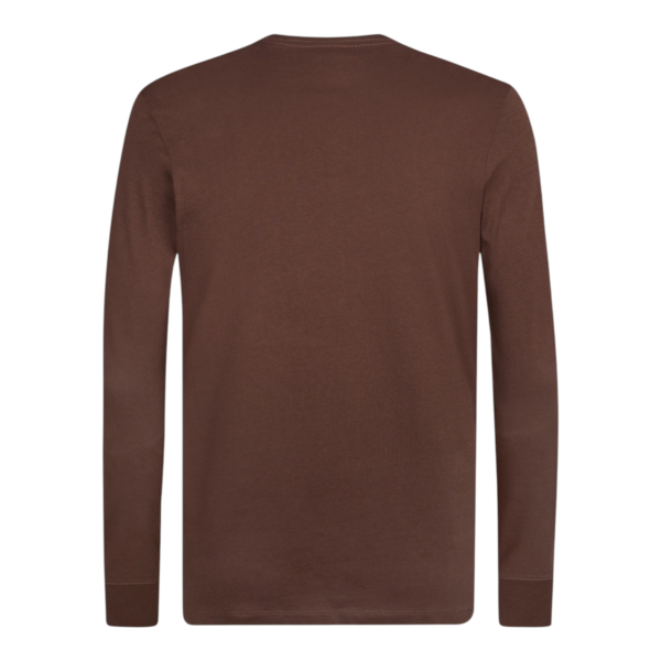 Timberland - Ανδρική Μακρυμάνικη Μπλούζα Slim Fit Dunstan River Tree Embroidered TBC0YHBT-AJD Καφέ TBC0YHBTAJD