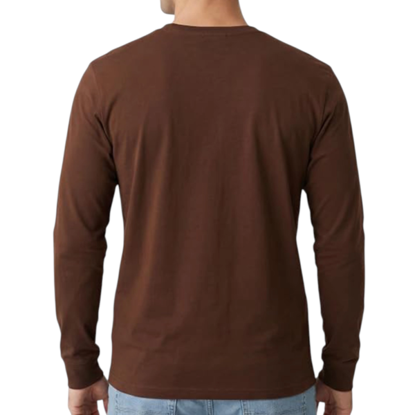 Timberland - Ανδρική Μακρυμάνικη Μπλούζα Slim Fit Dunstan River Tree Embroidered TBC0YHBT-AJD Καφέ TBC0YHBTAJD