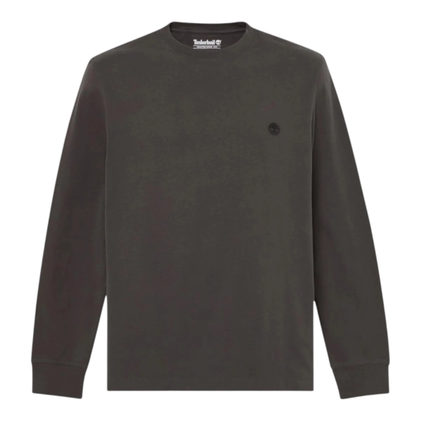 Timberland - Ανδρική Μακρυμάνικη Μπλούζα Slim Fit Dunstan River Tree Embroidered TBC0YHBT-CN1 Μαύρο