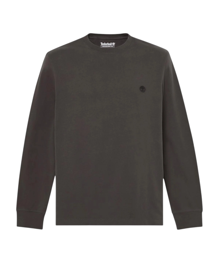 Timberland - Ανδρική Μακρυμάνικη Μπλούζα Slim Fit Dunstan River Tree Embroidered TBC0YHBT-CN1 Μαύρο