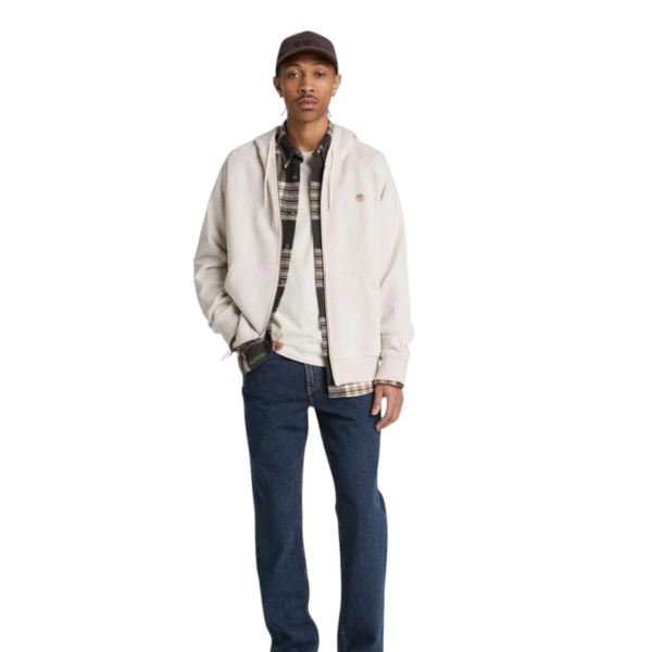 Timberland - Ανδρική Φούτερ Ζακέτα Exeter River Logo TBC0YHB8-546 Μπεζ TBC0YHB8546